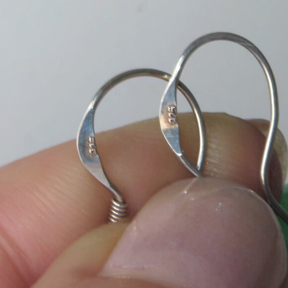 Sterling Silver Green Quartz CZ Dangle Earrings - Picture 10 of 15